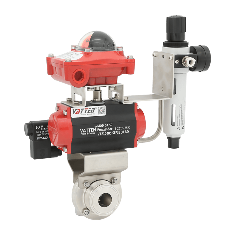 Injap Rama-rama Pengapit Pneumatik