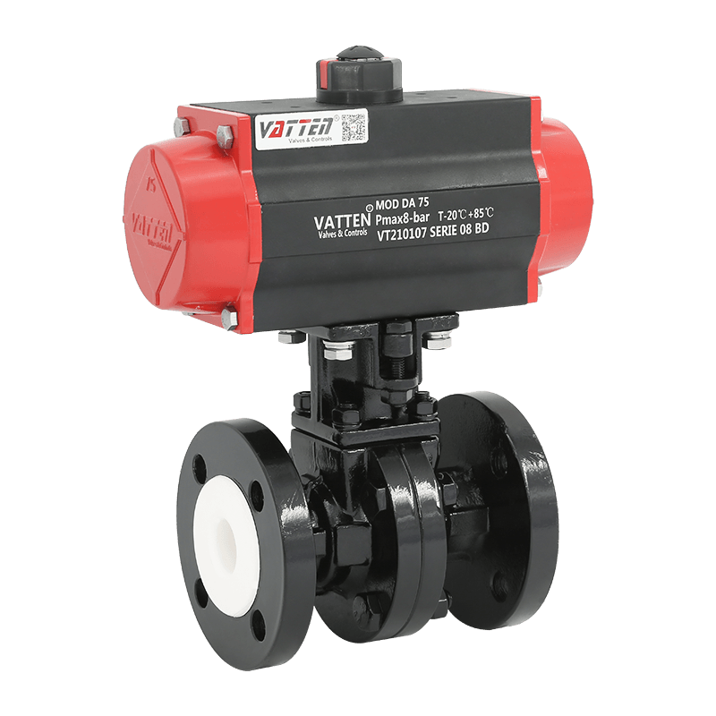 Injap Bebibir Dilapisi Fluorin Pneumatik