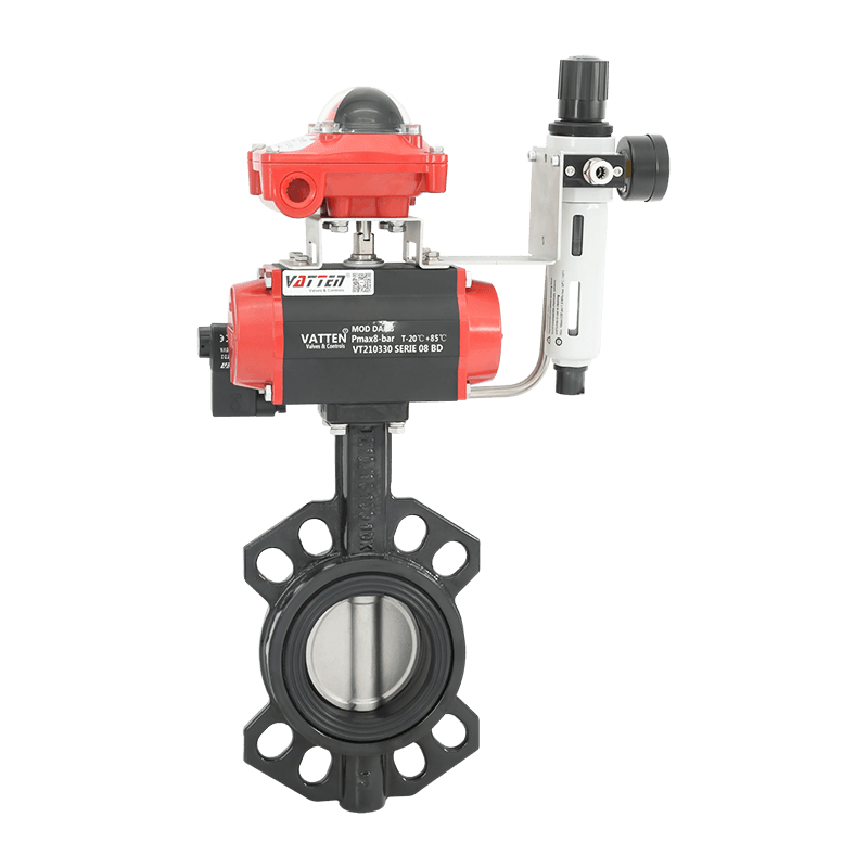 Injap Rama-rama Wafer Pneumatik